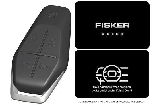 Fisker Ocean Key Fob and 2 NFC Keys (Bundle)