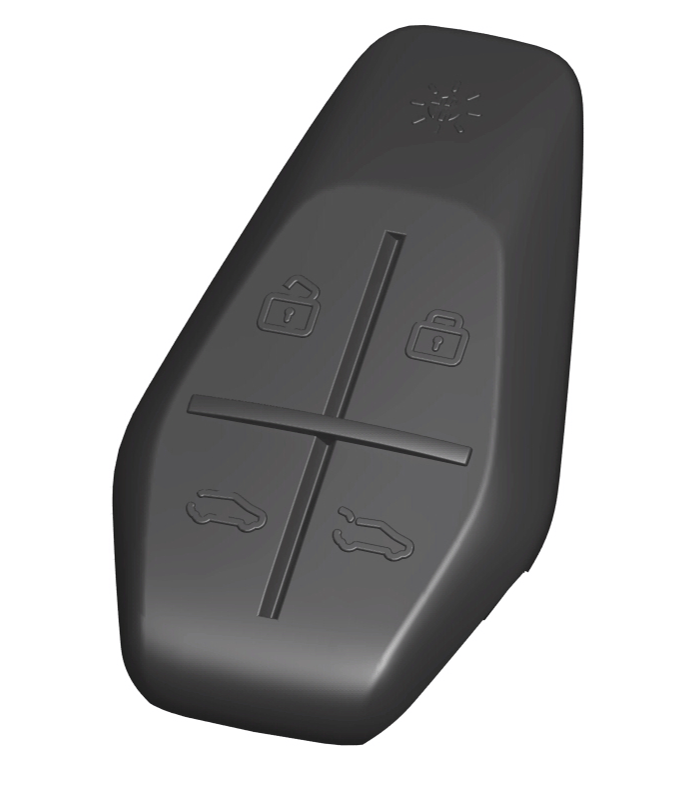 Fisker Ocean Key Fob Shell (New Raised Icon Version)