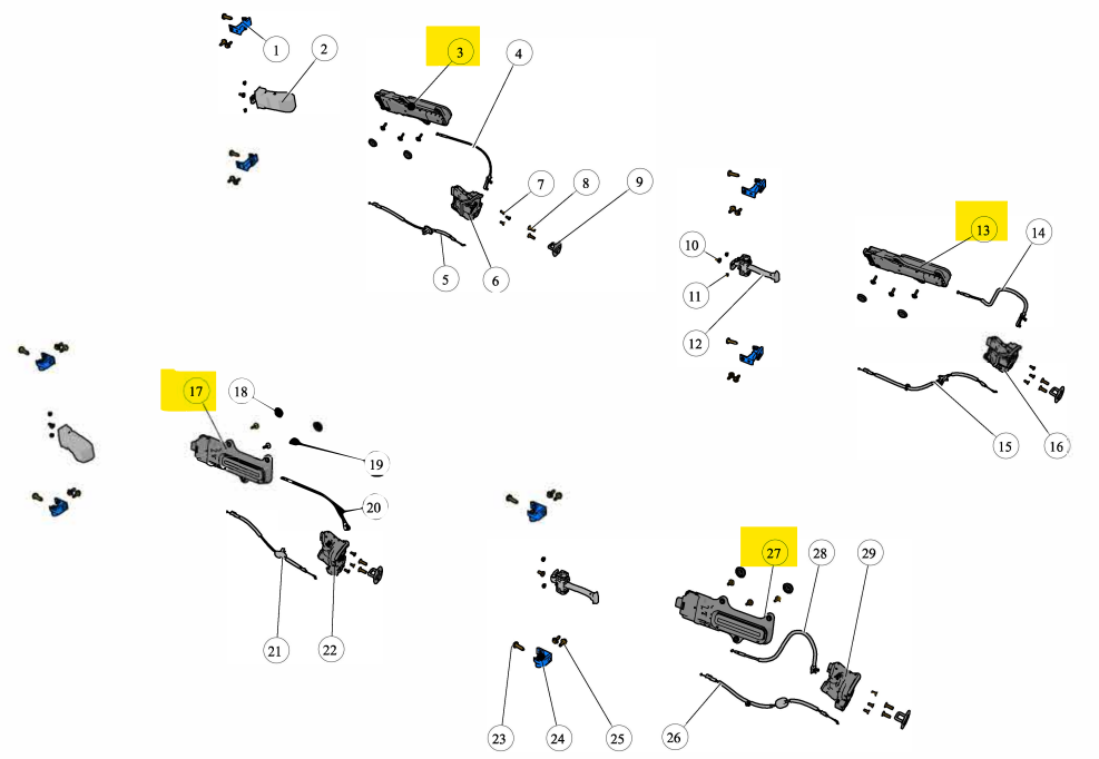 Exterior Door Handle (Recall - All Versions)